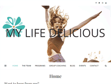 Tablet Screenshot of mylifedelicious.com